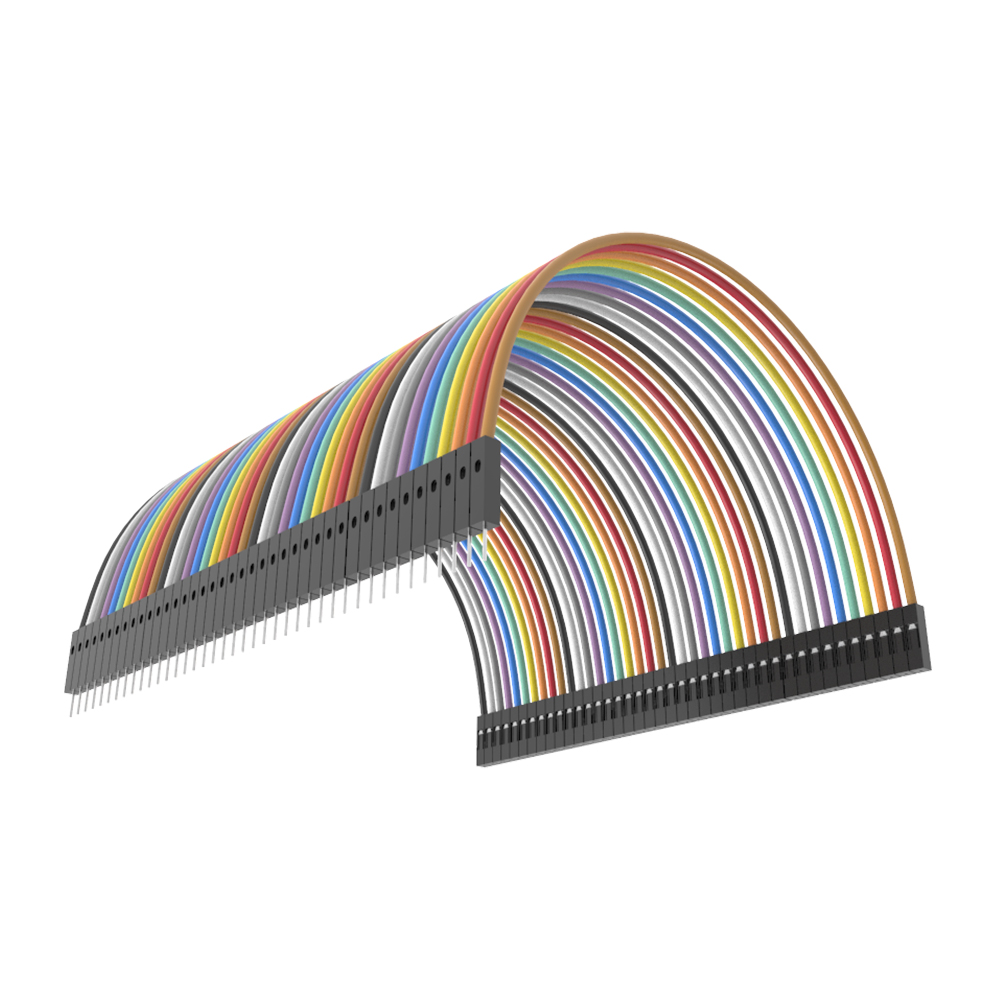 40pin Dupont 40pcs 10cm Male To Female Jumper Wire Ribbon Cable For Arduino Ebay 7696