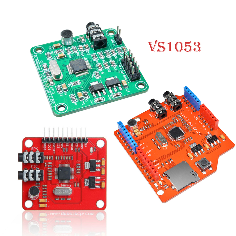 IC VS1053B VS1053 MP3 Music Shield Board Module TF/ SD Card Slot ...