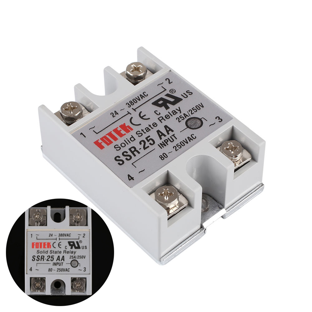 SSR25AA FOTEK Soild State Relay 80280VAC 24380VAC ACAC