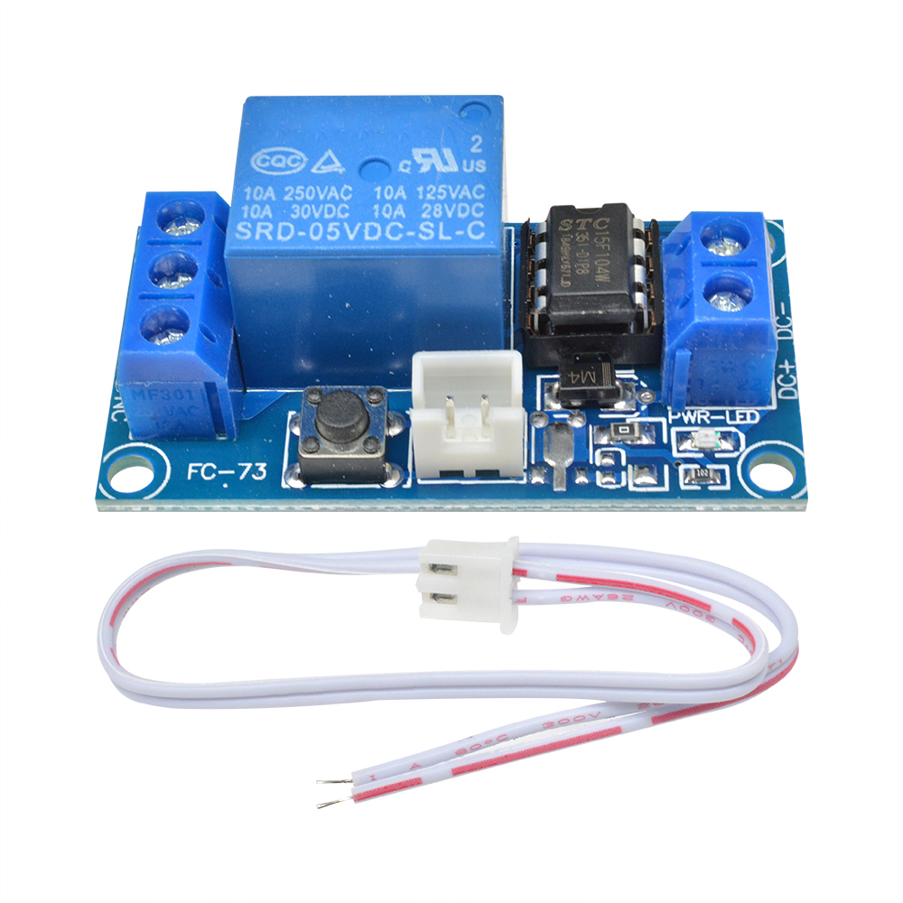 DC 5V 12V 24V 1-Channel Latching Relay Module With Touch Bistable ...