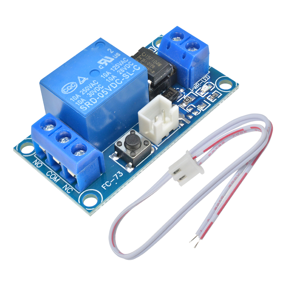DC 5V 12V 24V 1-Channel Latching Relay Module With Touch Bistable ...