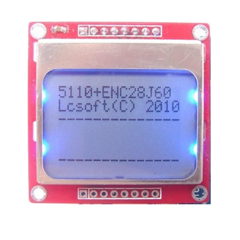 2PCS 84x48 LCD Module Blue Backlight Adapter PCB for Nokia 5110 Arduino