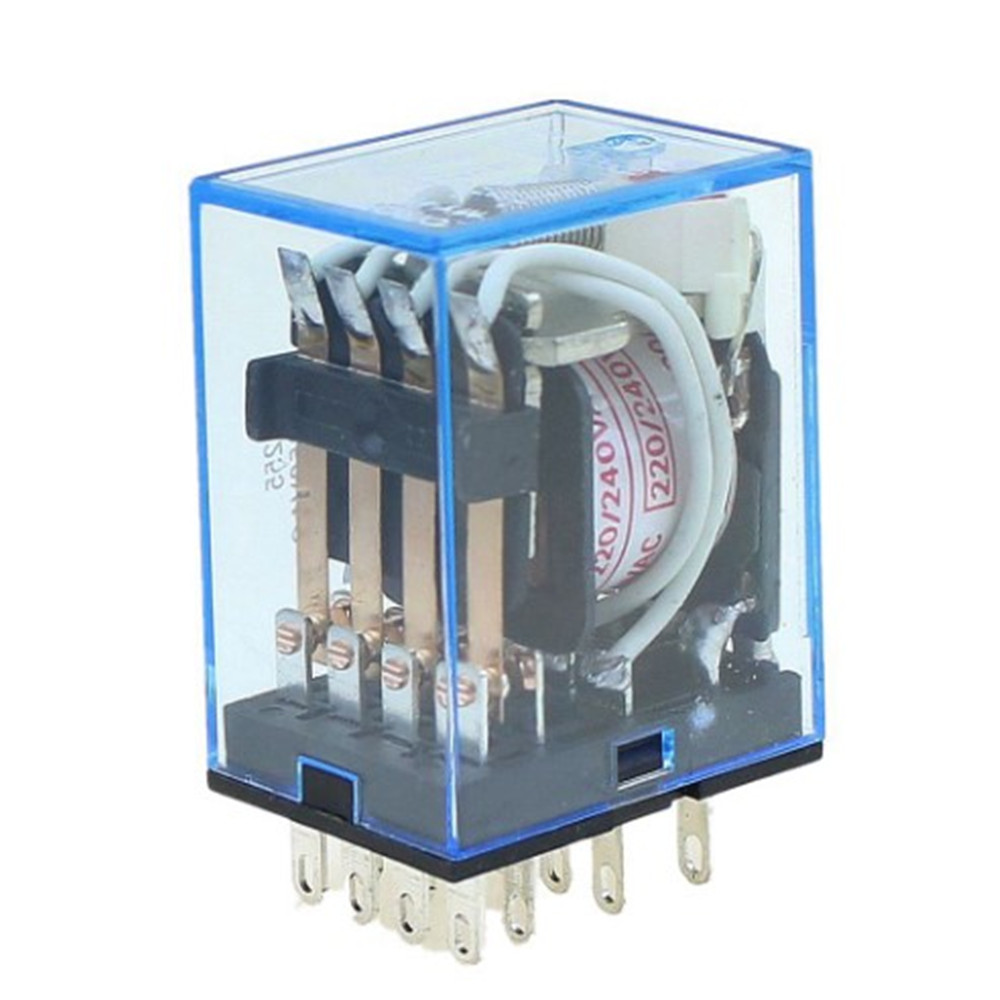 10Pcs Relay MY4NJ 220V AC Small relay 5A 14PIN Coil DPDT HH54P | UK