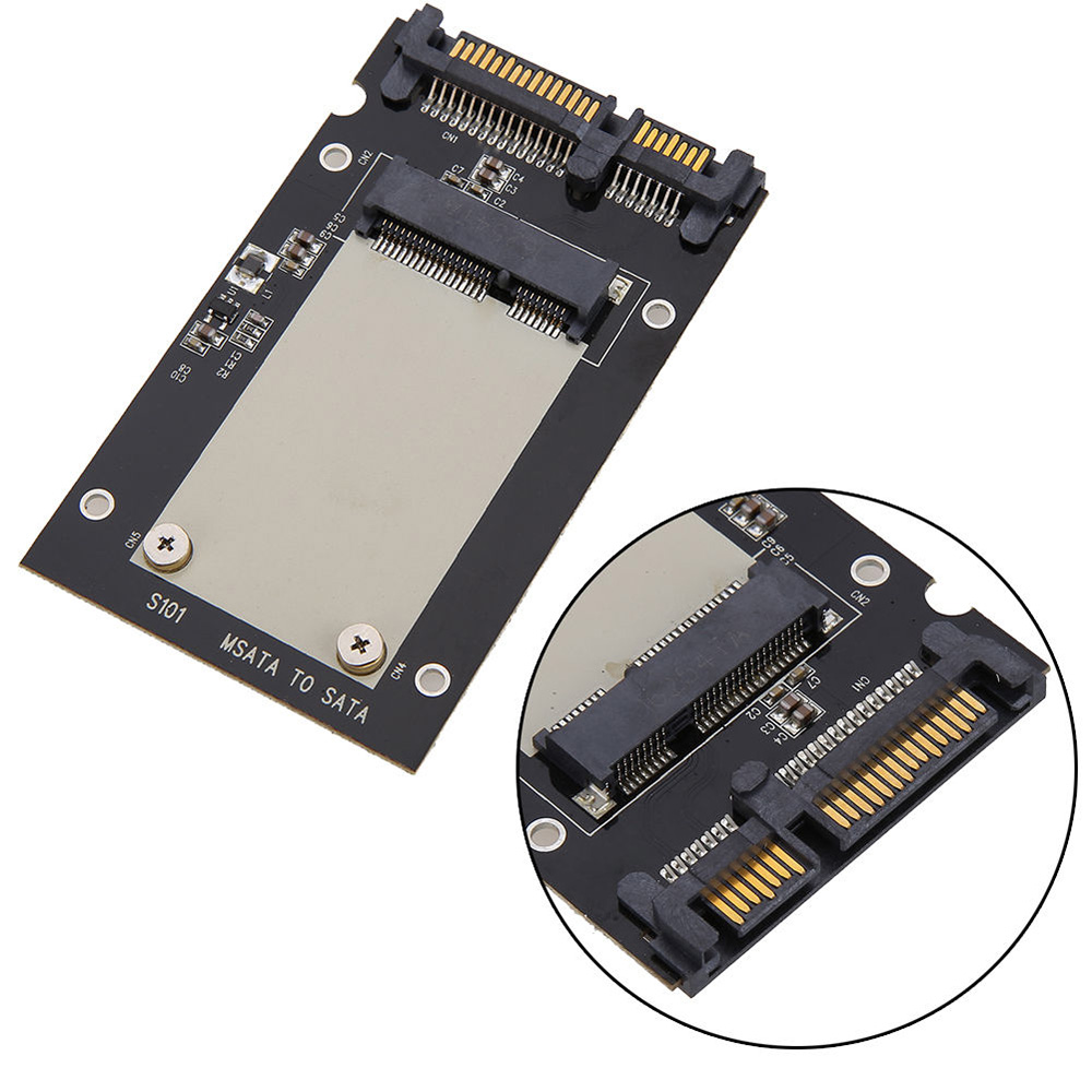 Mini Pcie PCI E MSATA SSD To 2 5 SATA Convertor MSATA SATA Adapter 