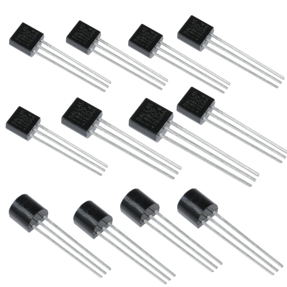 5PCS DS18B20 Temperature Sensor – TO-92 Thermometer Sensor (DALLAS Compatible)