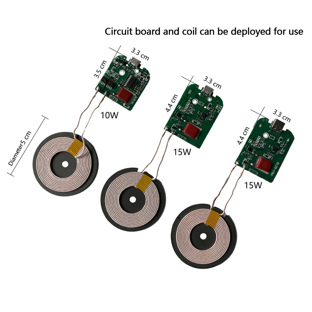 Modulo Di Ricarica Wireless Ad Alta Potenza 18W 3 Bobina Modulo Di Tipo-C Caricatore Wireless Modulo Trasmettitore DC9-32V A 5V Circuito PCBA Per Auto - Foto 12