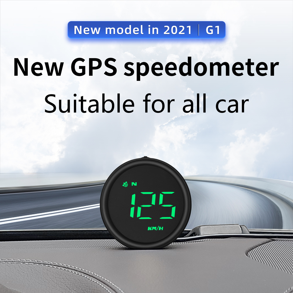 Universal HUD Head UP GPS Speedometer Digital Display Car Speed Warning  Alarm