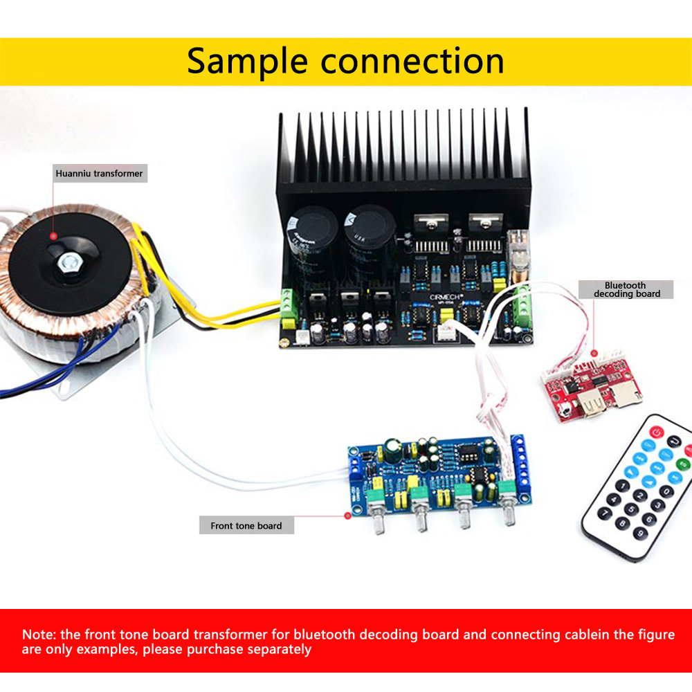 TDA7293 Stereo Power Amplifier Board OP07 DC Servo 5534