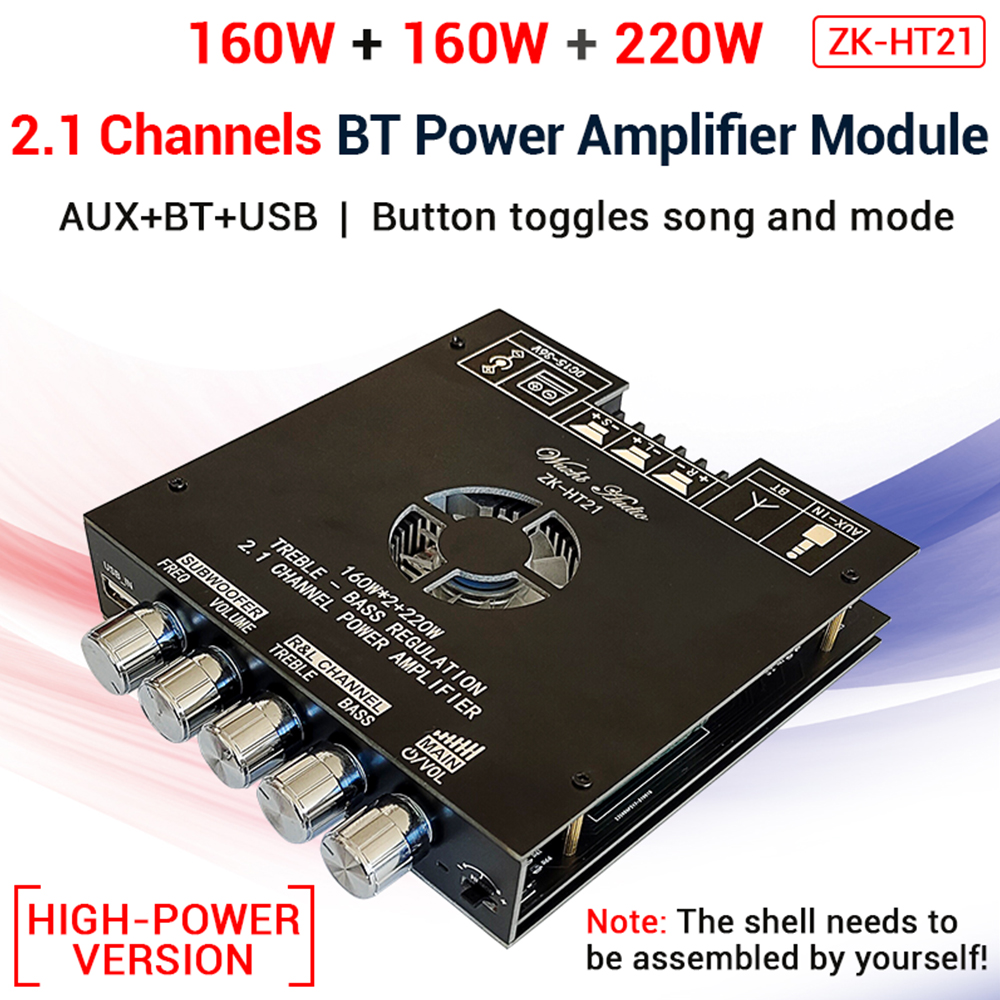 B21 SUB RECEIVER & MAIN RECEIVER セット HT21 TB21 AUX Bluetooth 5.0 USB Stereo Audio Power Amplifier