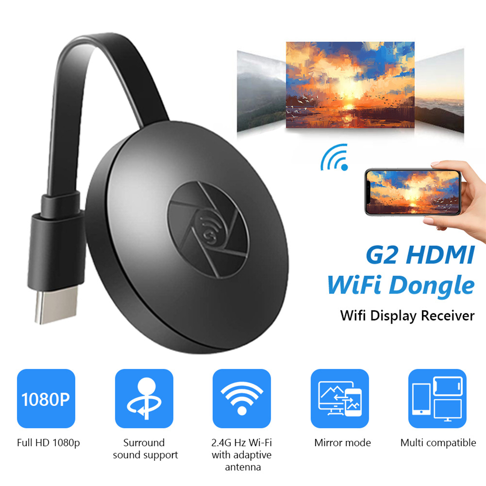HDMI G2 1080P TV Miracast Dongle Wireless Mirror Screen Display Adapter WiFi  NEW