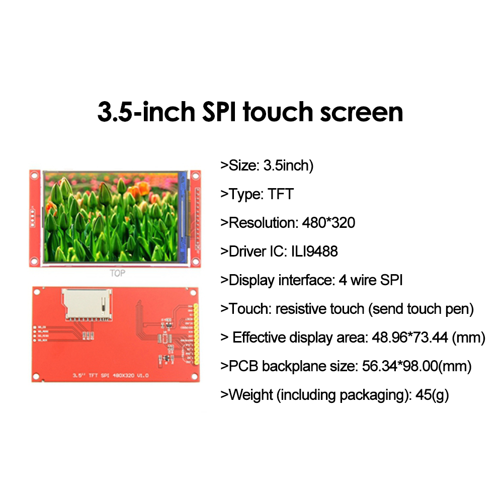 3.5"" TFT LCD 480x320 Display Touch Screen R3 Board For Arduino Mega 2560 - View #8