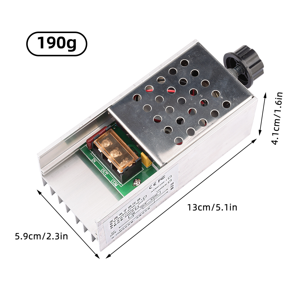 6000W Speed Controller High Power SCR Voltage Regulator Dimmer Switch AC  220V