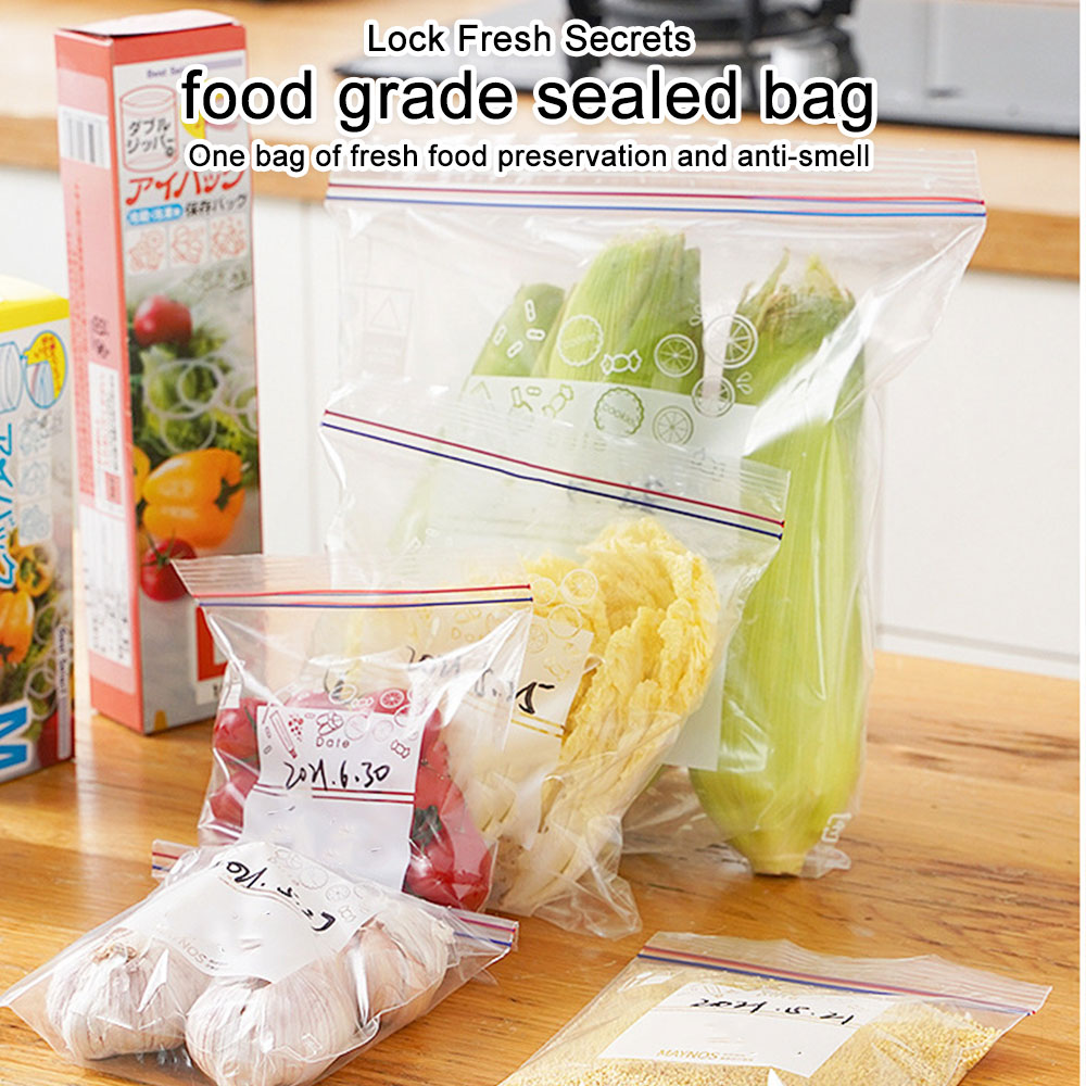 Dishwasher Safe Reusable Food Storage Bags, Zipper Sealed Bag