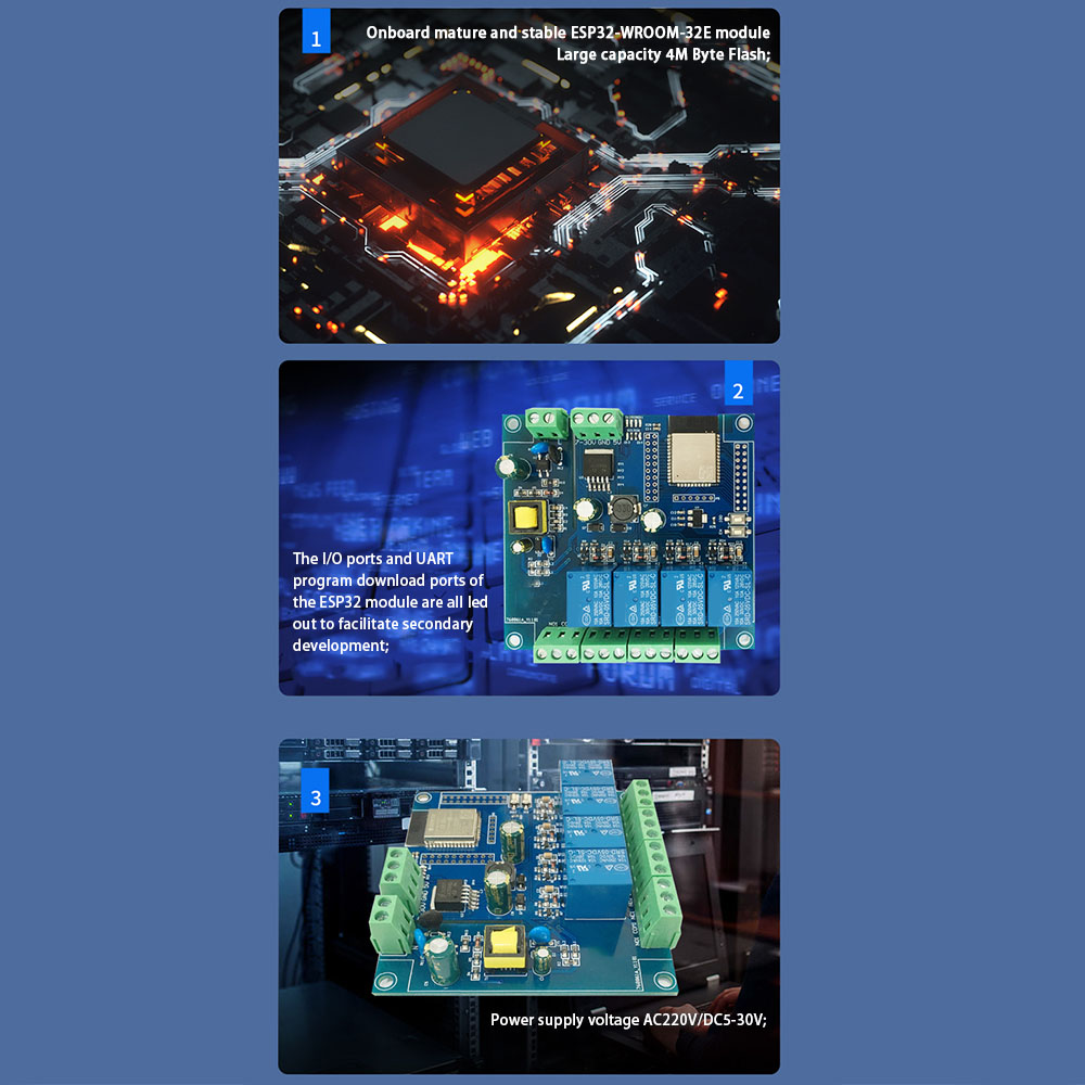 Módulo De Relé Ble Compatible Con Wifi Y Bluetooth Módulo ESP32 Fuente
