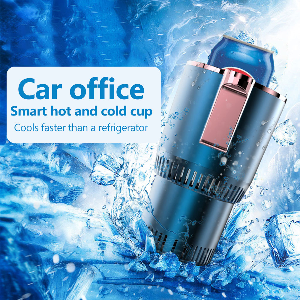 2 In 1 Car Warm Cold Cooling Cup Car Office Beer Drinks Rapid Heating  Cooling