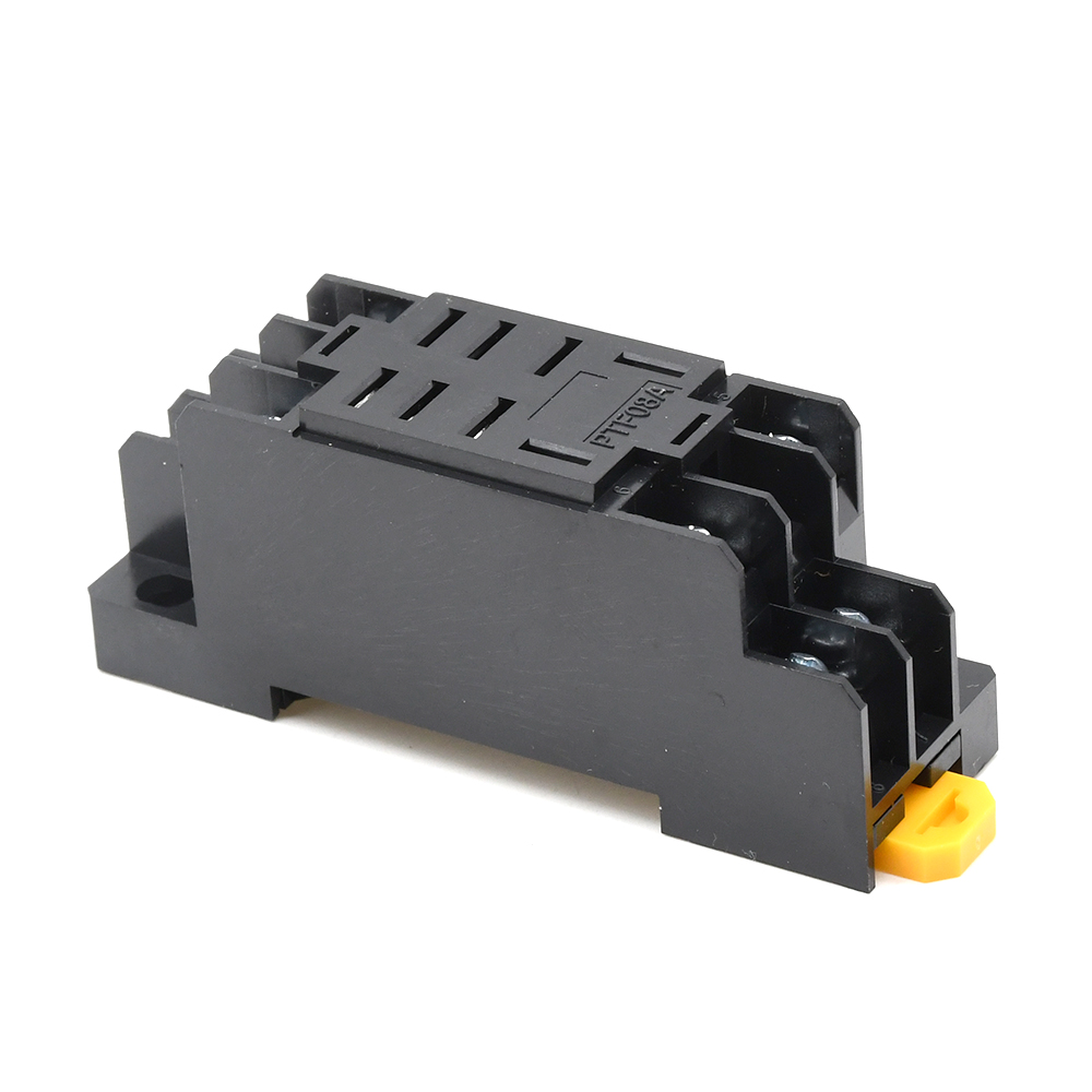 AC 220V Coil 8 Pin DIN Rail Electromagnetic Power Relay 8 Pin 10A LY2NJ w  Base (AC 220V Bobina 8 Pin Carril DIN Relé de potencia electromagnética 8