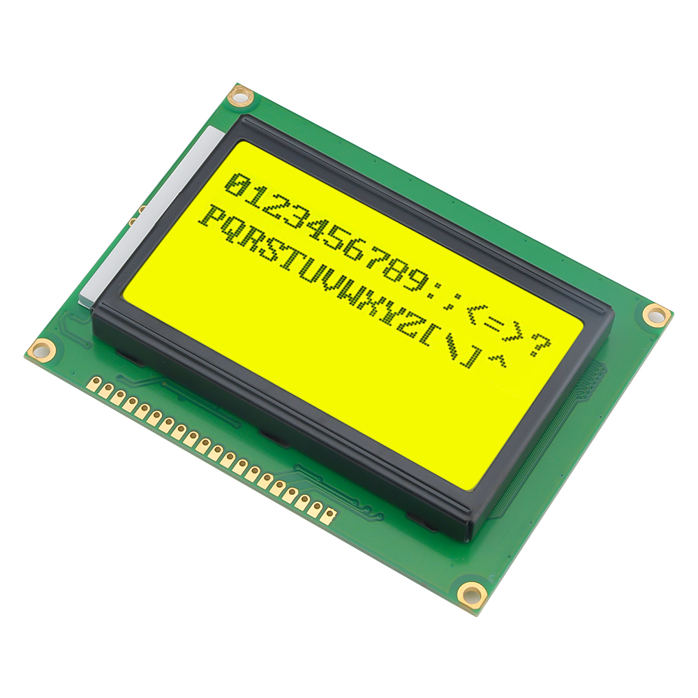 DC5V 12864 LCD Display Module 128x64 Dots Graphic Matrix Yellow