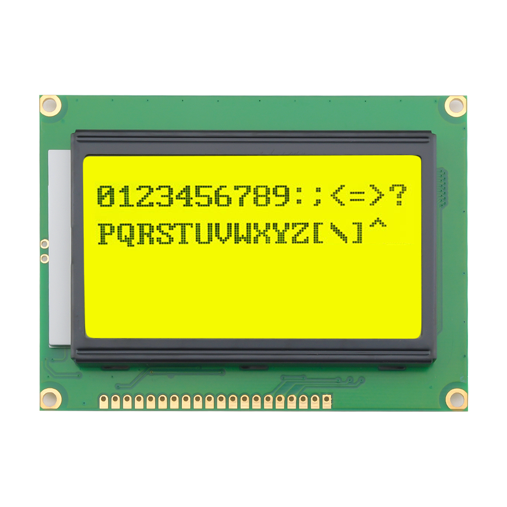 DC5V 12864 LCD Display Module 128x64 Dots Graphic Matrix Yellow