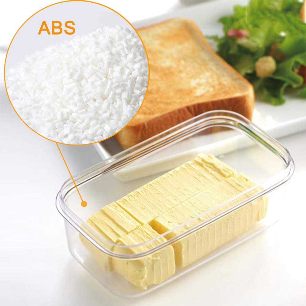 Review-Butter Cutting Storage Box Butter Dish Cutter Cheese Slicer With  Transparent Lid. 