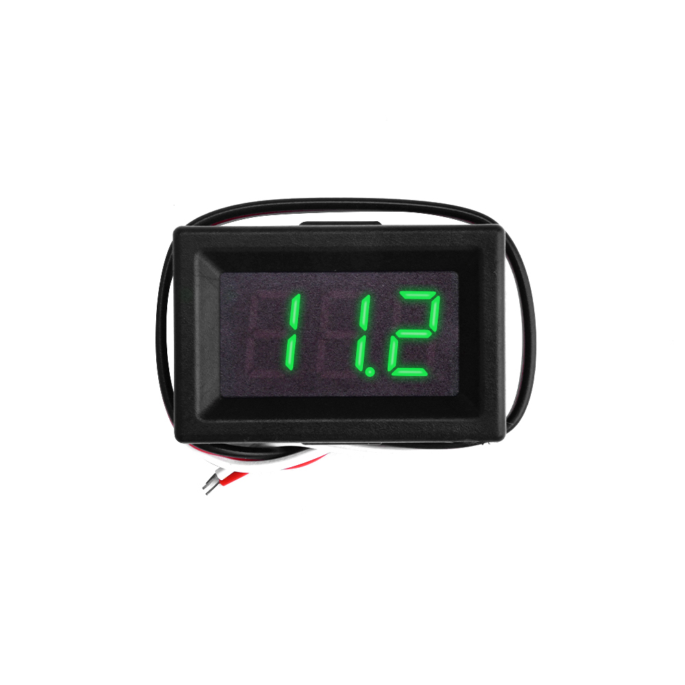 Exqutoo 2Pack DC0-100V Mini Voltmeter Voltage Tester DC Voltage Gauge | 0.56 Red LED Digital Display Panel, 3-Wire Reverse Polarity Protection, for EV Car Motorcycle Voltage Monitor Exqutoo 2Pack DC0-100V Mini Voltmeter Voltage Tester DC Voltage Gauge | 0.56 Red LED Digital Display Panel, 3-Wire Reverse Polarity Protection, for EV Car Motorcycle Voltage Monitor
