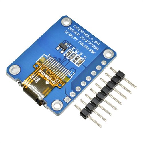 thumbnail interactive-video image 1 of 0.96 To 1.8 Inch SPI Full Color IPS LCD Display Module - TFT Screen For Arduino/Raspberry Pi 1 of 4