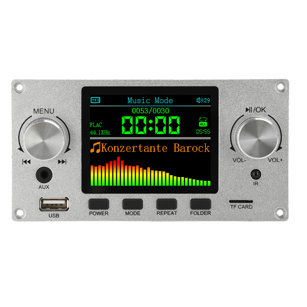 Module Décodeur MP3 Amplificateur Audio 2 Pièces - Supporte Carte TF Et Clé USB - Contrôle Par Boutons