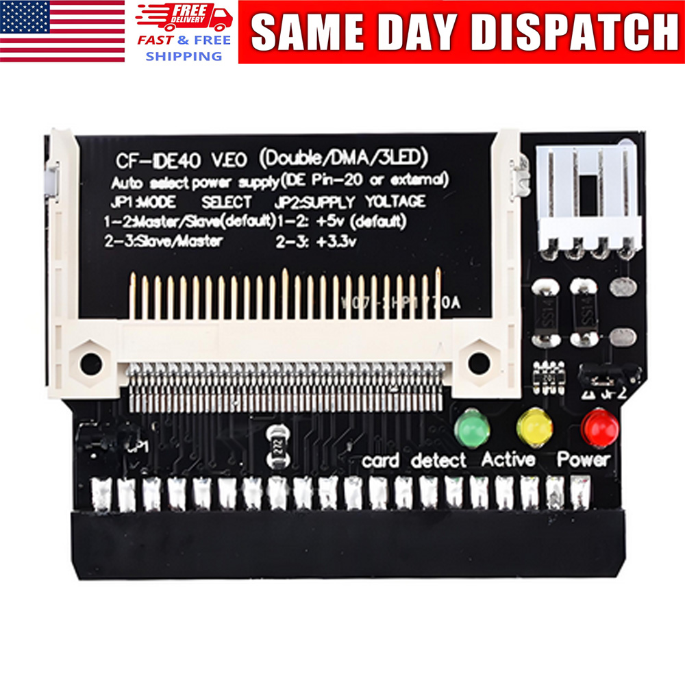 5x Adattatore Compact Flash CF A IDE 40 Pin Femmina 3.5 Pollici – Avviabile