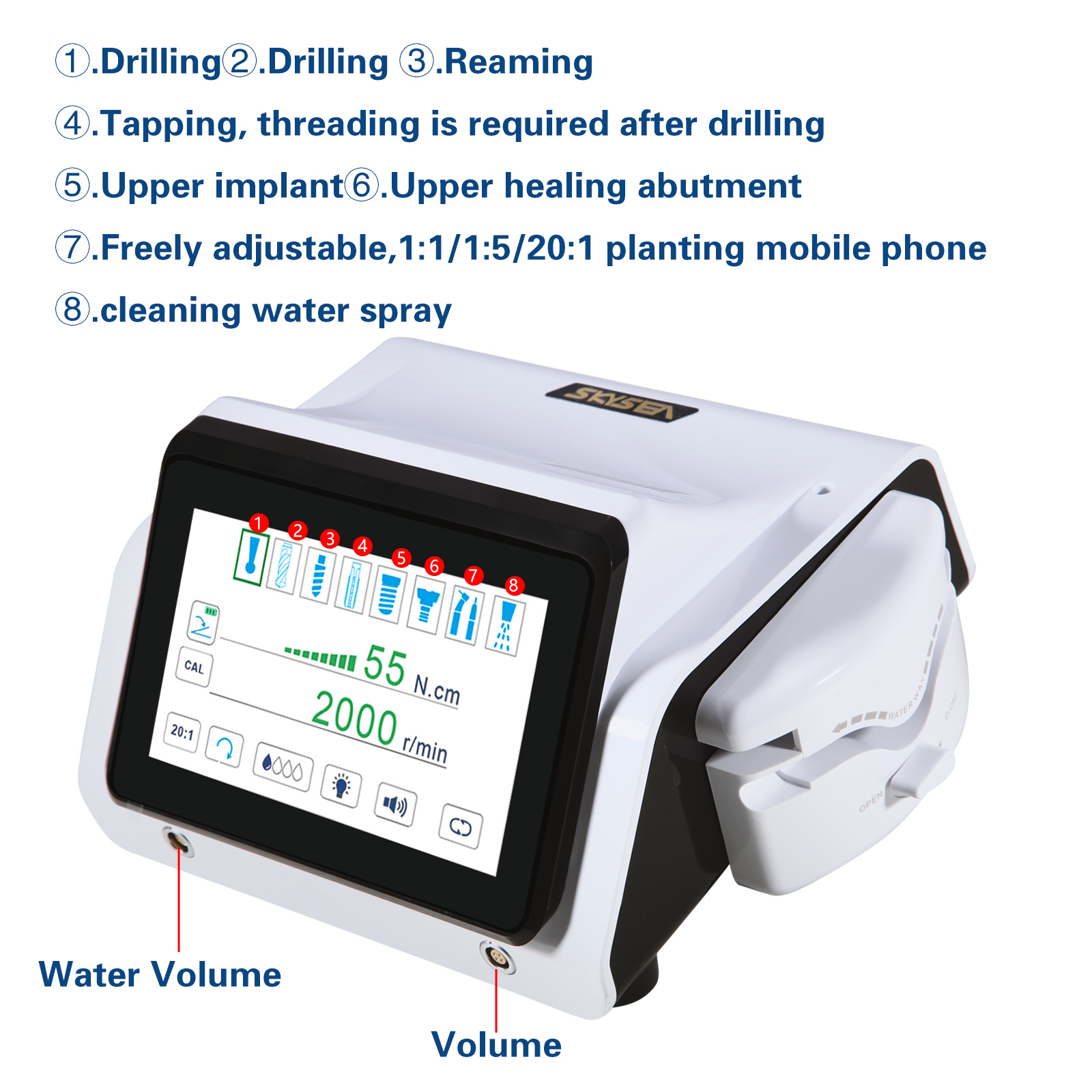 1x 2IN1 Dental implanation & Bone Cutter Surgery+1 extra implant motor ...