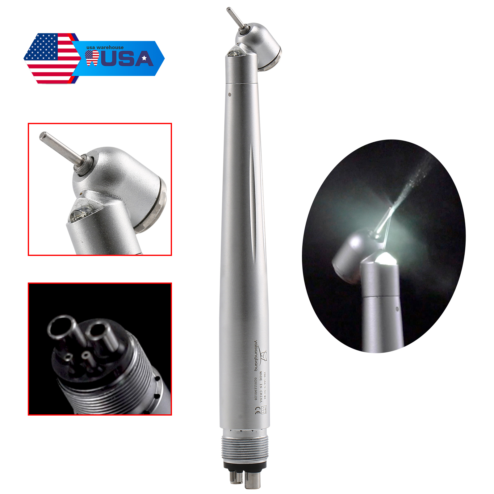 NSK Ti-Max X450 M4 Surgical 45° LED Speed Handpiece Dental Single Water Jet 18W