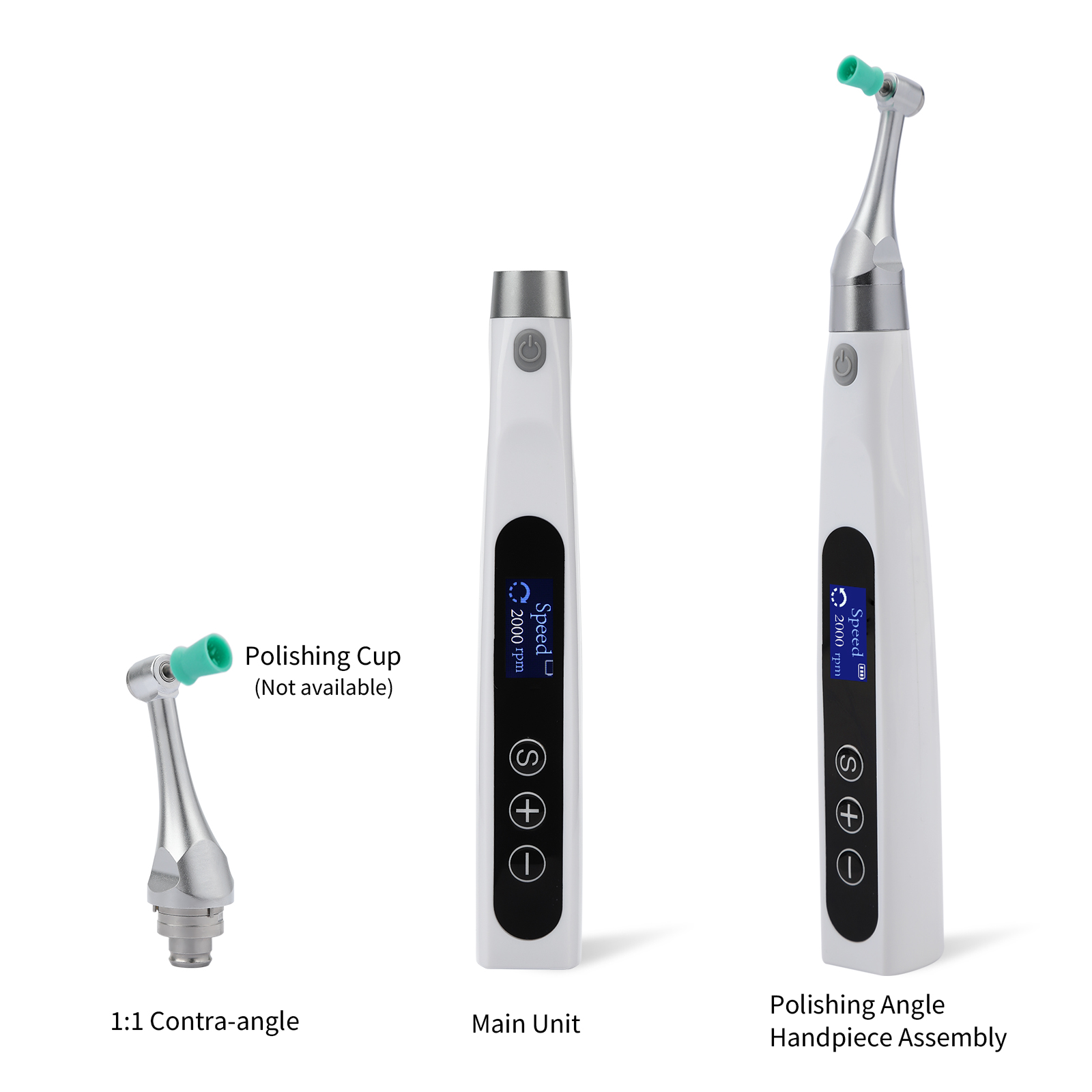 Dental Cordless Hygiene Prophy Polishing Handpiece 360° Swivel