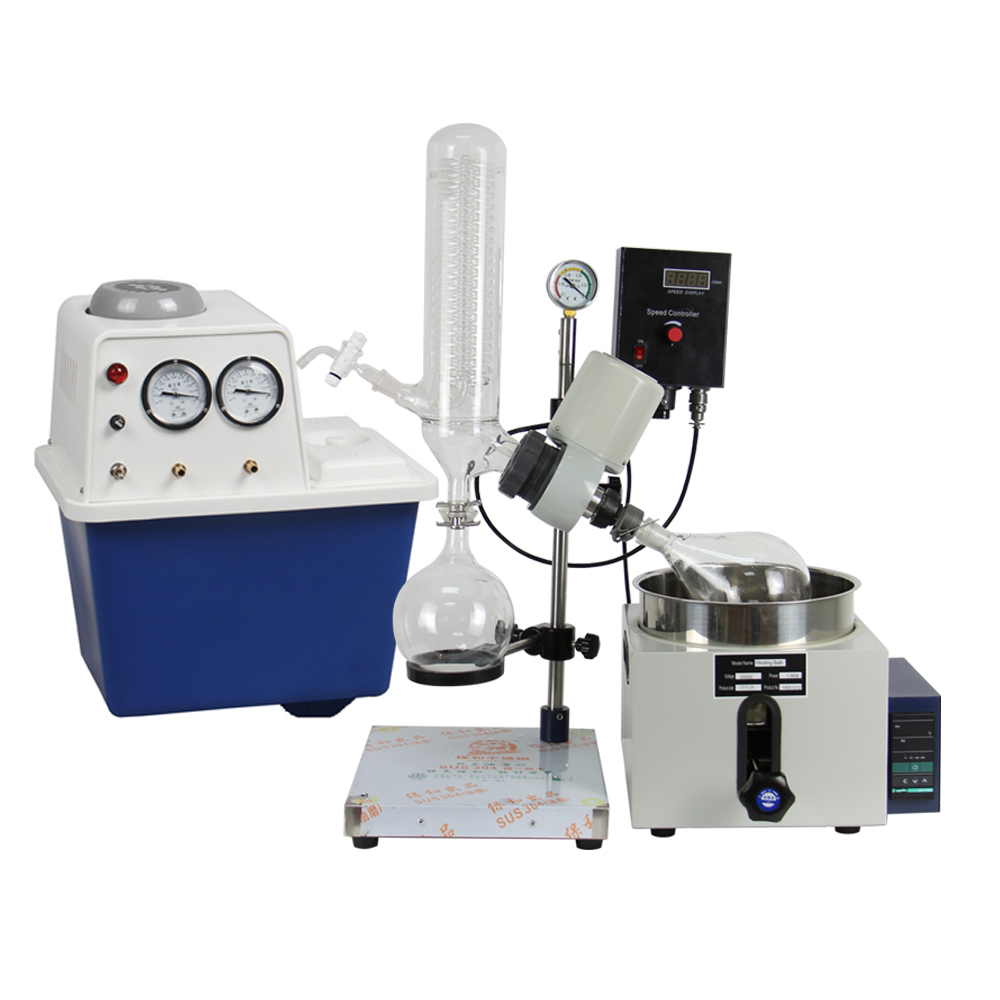 2l Lab Rotary Evaporator Manual Lifting Kit W Water Vacuum Pump