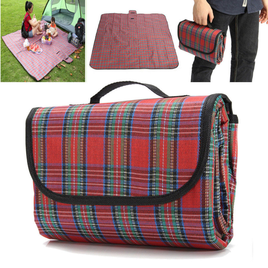Extra Large Waterproof Picnic Blanket Travel Outdoor Beach Park Camping