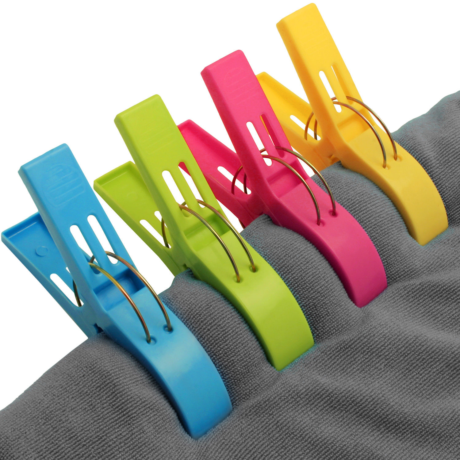 10Pcs Large Plastic Towel Clips Pegs Beach Quilt Clothes Pins Sun