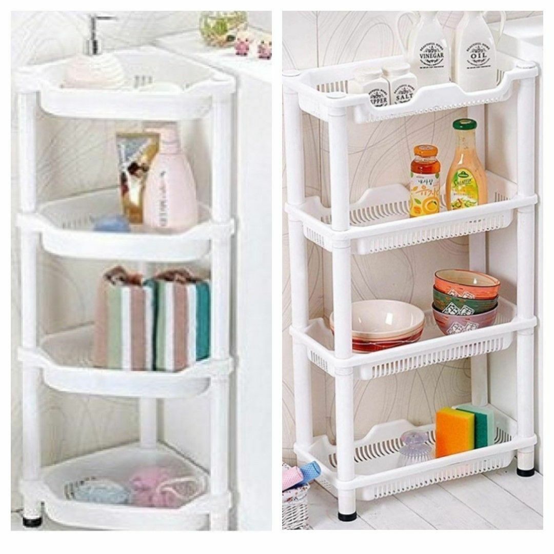 bathroom plastic corner shelves