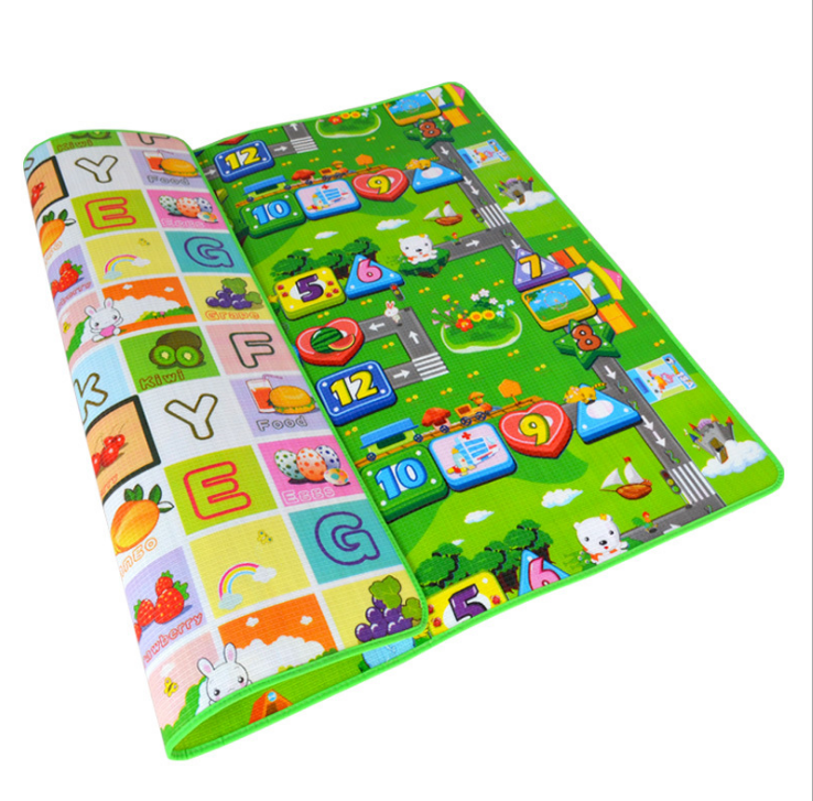 Extra Large 2 Side Baby Mat Kids Crawling Deucational Play Soft Foam Foldable 2M eBay
