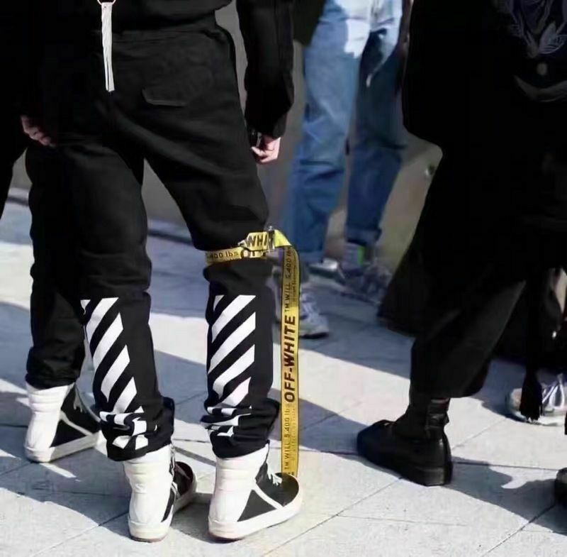 130//150cm Off White Yellow Belt Vetements Gosha Rubchinskiy Nylon UK New Unisex