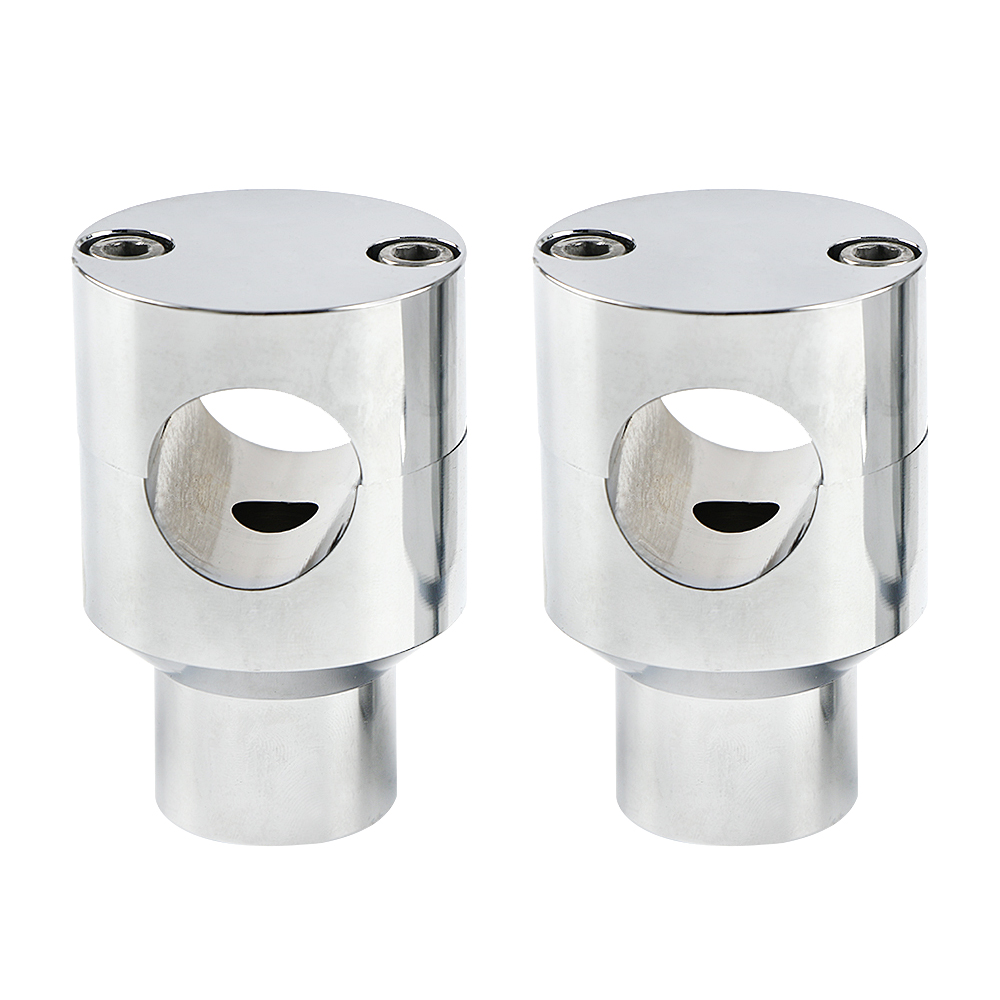 2x Motorrad Lenker Riser 22mm - 30mm Höher & 20mm Zurück - CNC Aluminium