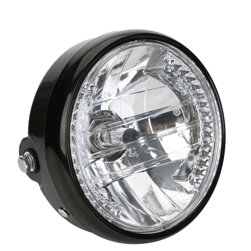 LED Motorradscheinwerfer 7 Zoll inkl. Halterung mit Zulassung in
