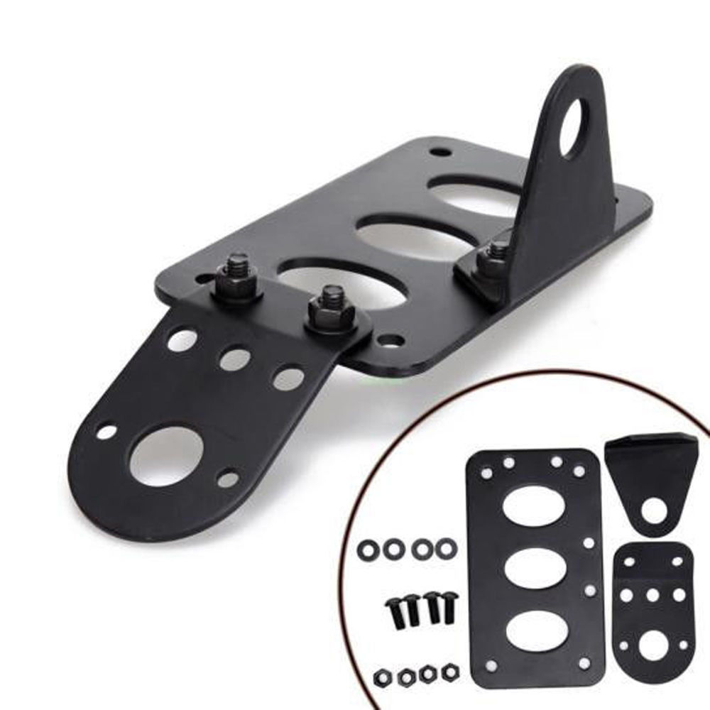 UK Side Mount Motorcycle License Plate Number Plate Bracket for Harley