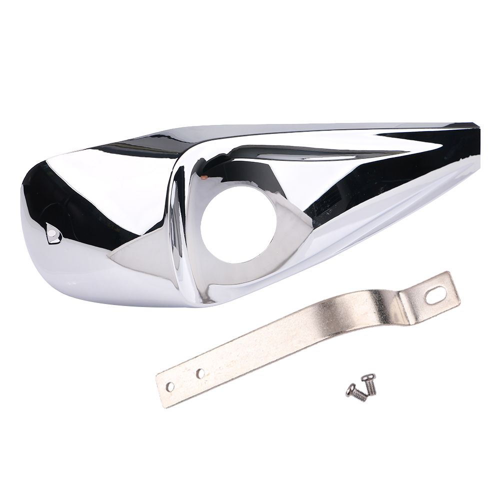 Chrome Smooth Dash Fuel Console+ Gas Tank Cap Cover For Harley Touring