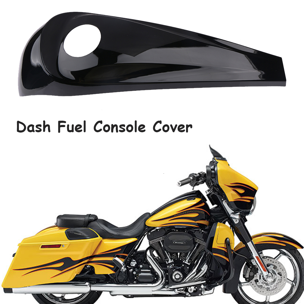 Smooth Dash Console Cover Fuel Gas Tank Cap For Harley Street Electra Road Glide