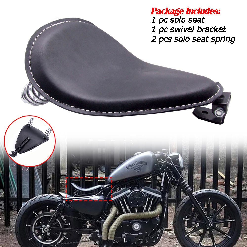 Swivel Bracket For Harley Chopper Bobber Custom Motorcycle 3/" Spring Solo Seat