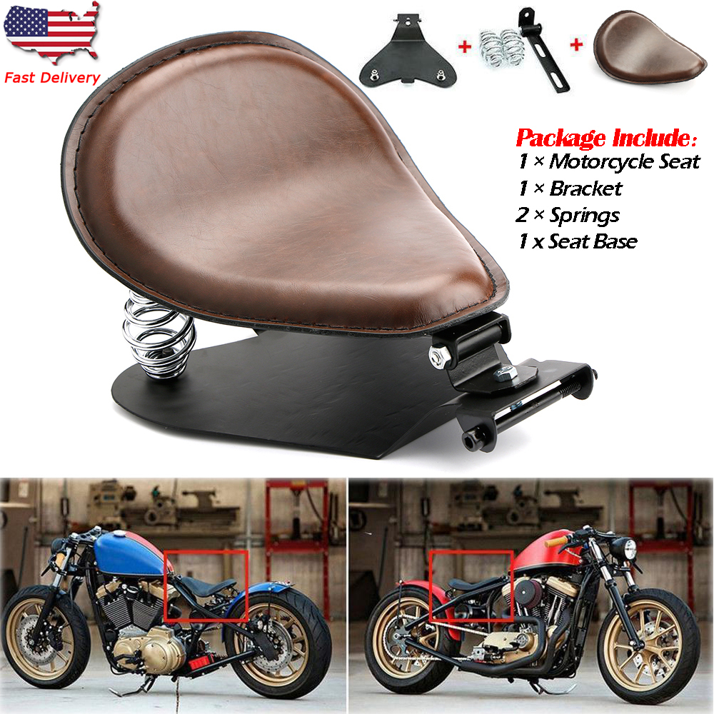 Brown PU Leather Solo Seat +3