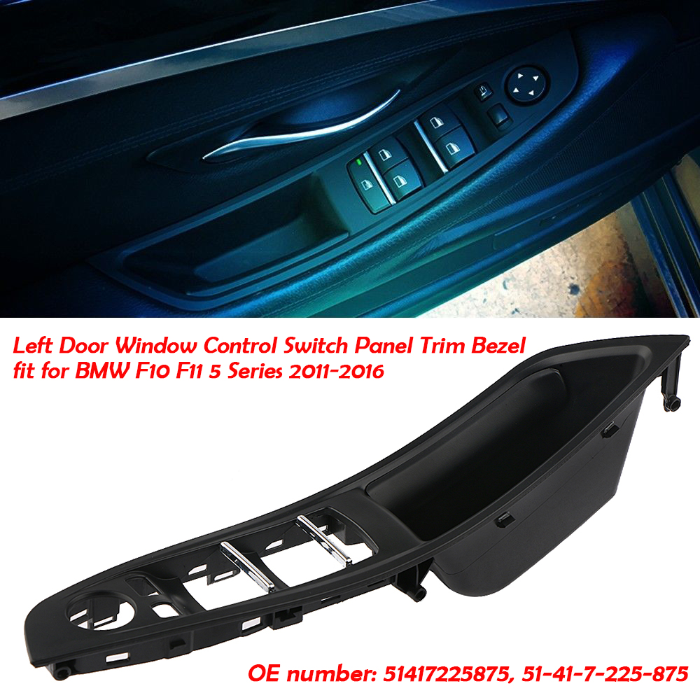 Driver Left Car Door Window Control Switch Panel Cover For BMW F10 F11 5 Series