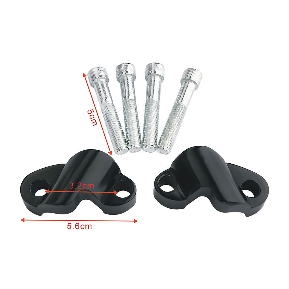 Black 1" Handlebar Riser Extensions For Harley XL1200X FortyEight 48