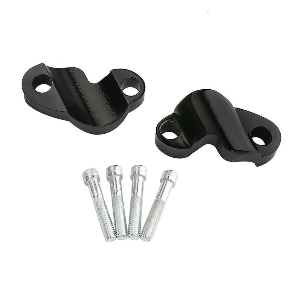 Black 1" Handlebar Riser Extensions For Harley XL1200X FortyEight 48