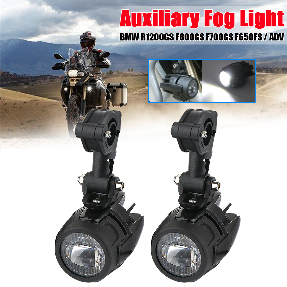 2PCS Motorcycle LED Auxiliary Fog Light 60W Headlight For BMW F800GS ...