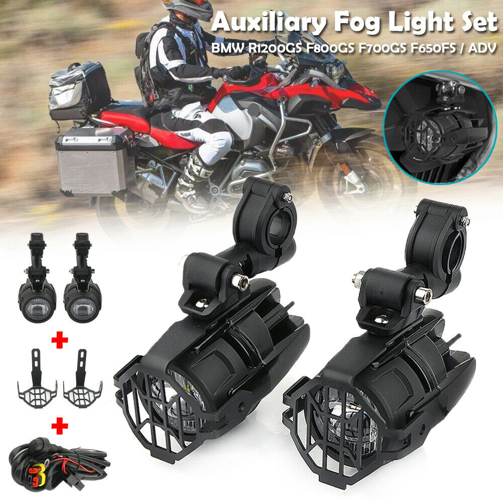 Classic Round Fog Lights For BMW R1200GS Adventure – Auxiliary Lamp Kit