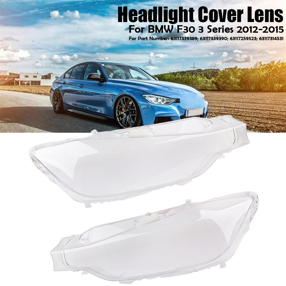 Paar Scheinwerferglas Glas Streuscheibe Gehäuse Ersatz Für BMW F30 3er ...