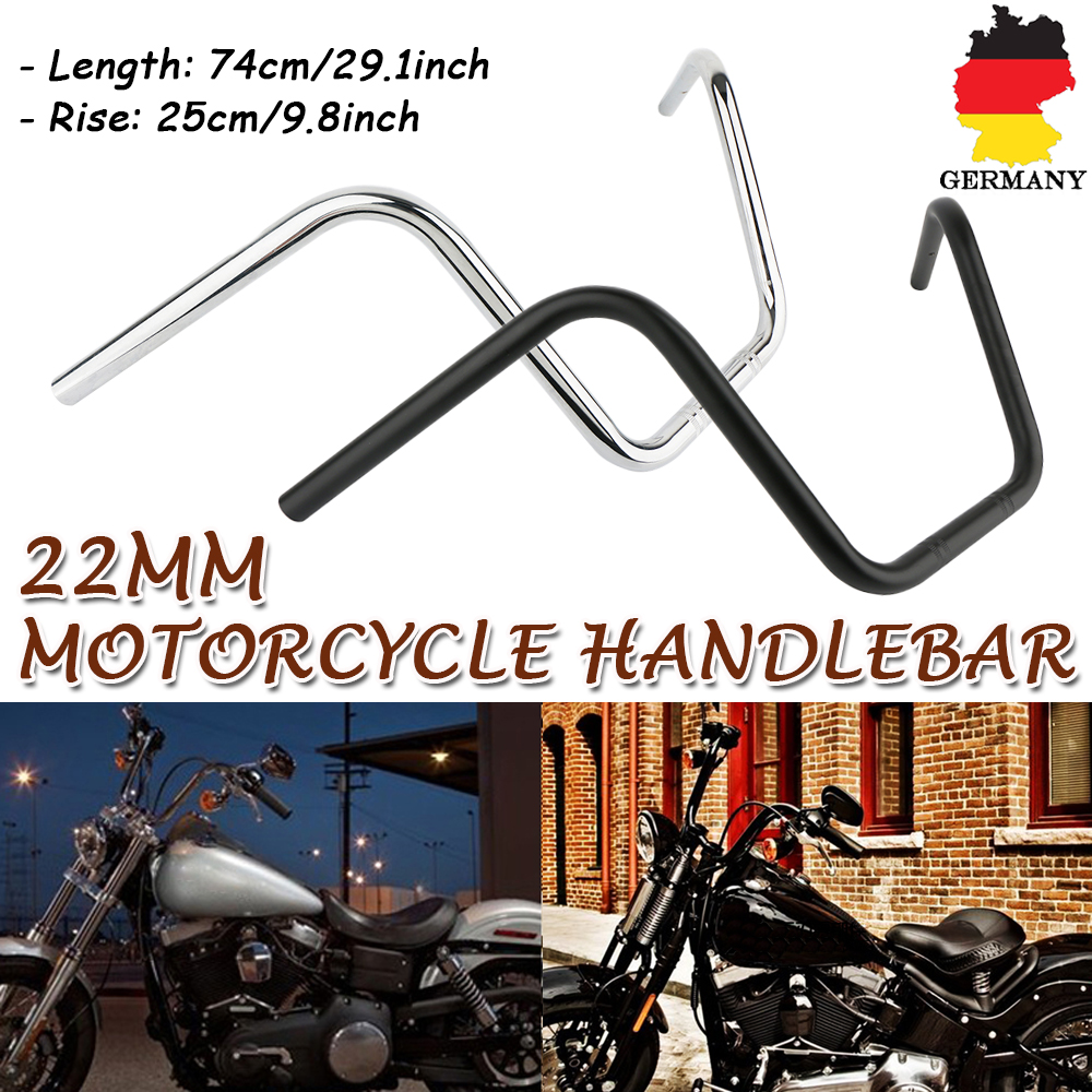 Hendler 22mm Black Aluminum Handlebars For Honda CBF 125 (2008-2015) – Powder Coat Finish | 690mm Wide